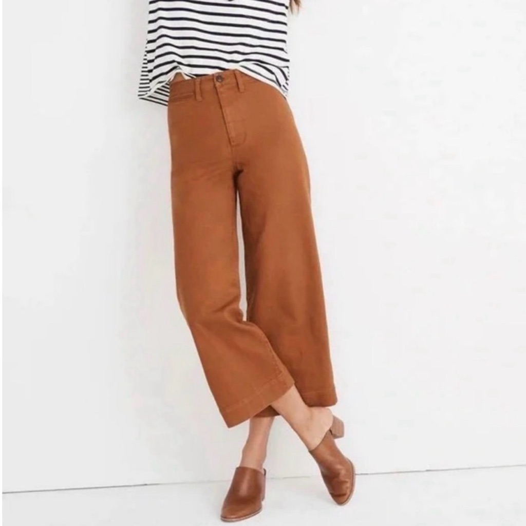 Madewell Wide-Leg Cropped Pants